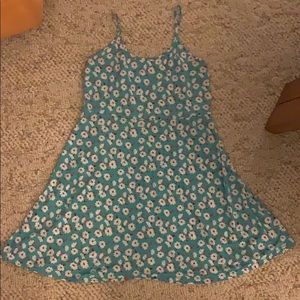 Teal Floral Dress